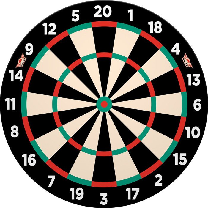 Bull's Magnetic Paper Dartboard Cabinet Set