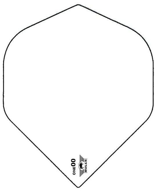Bull's One00 Flight White Plain 100mic."tiny one00 logo"