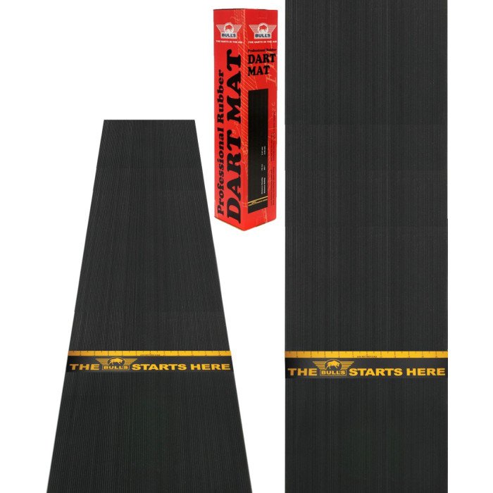 Bull's Dart Matte Gummi 300x60 cm med Kastlinje | Premium Dartmatte