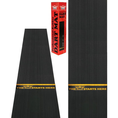 Bull's Dart Matte Gummi 300x60 cm med Kastlinje | Premium Dartmatte