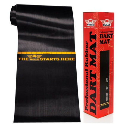 Bull's Dart Matte Gummi 300x60 cm med Kastlinje | Premium Dartmatte