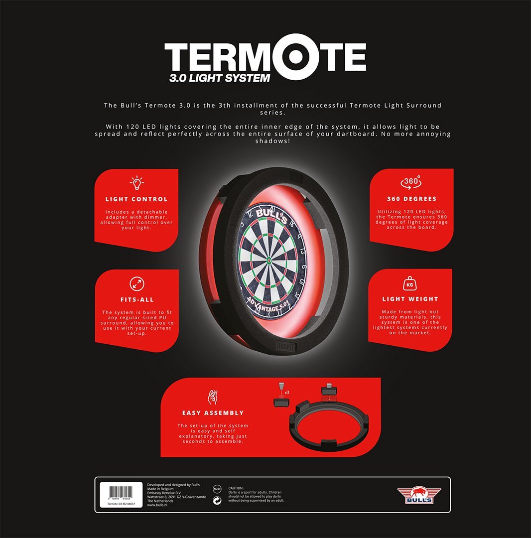 Bull's Termote 3.0 Dartskive Belysning - LED Lyssystem for Dart