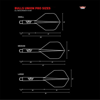 Bull's Union Pro Flight System No.6 - Black Medium