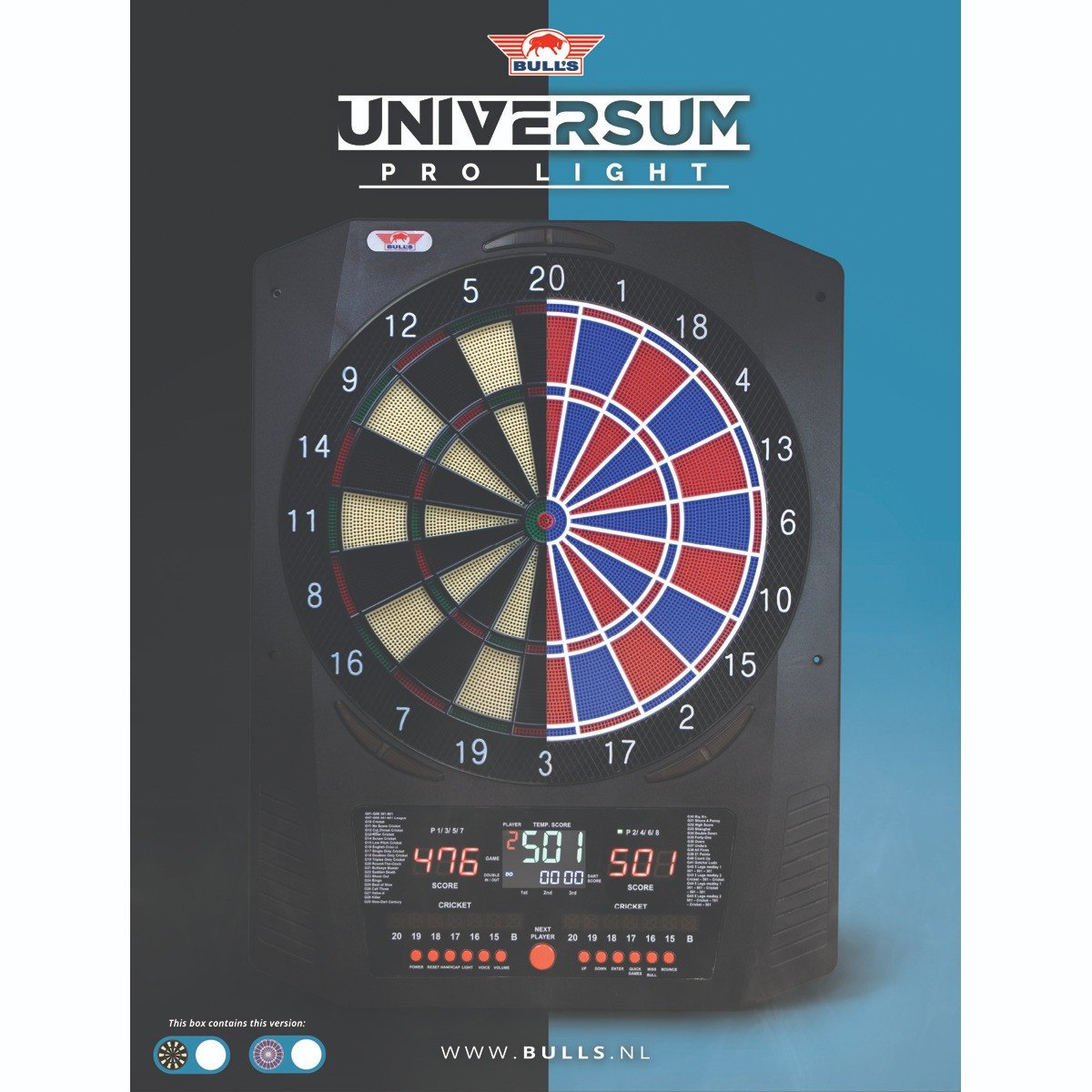 Bull's Universum Pro L Elektronisk Dartskive Soft Tip 