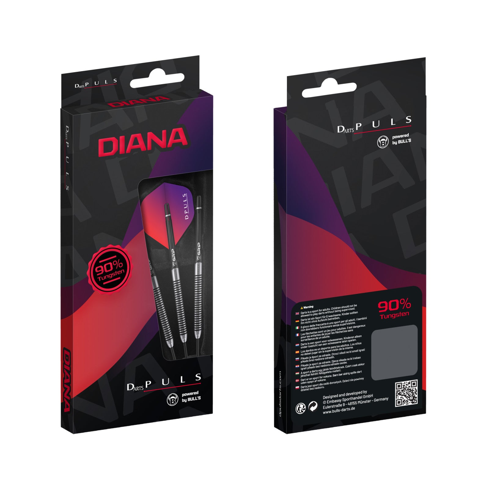 DPuls Diana Steel Dart – Dartpiler i 90% Tungsten | 22 gram