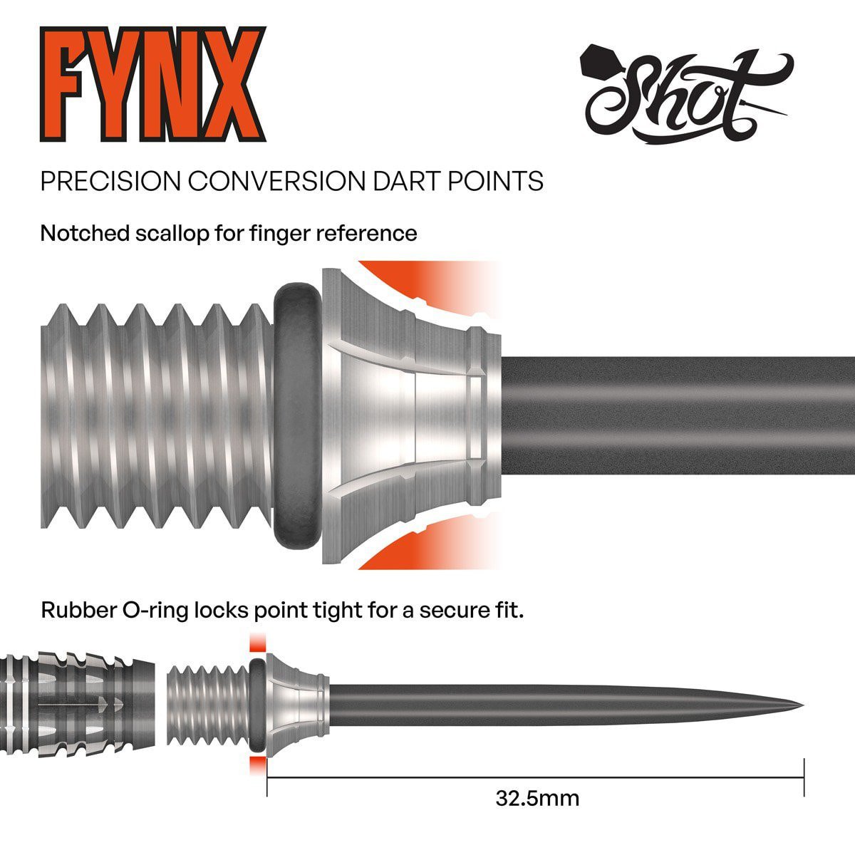 Shot Fynx Conversion Points 32mm 