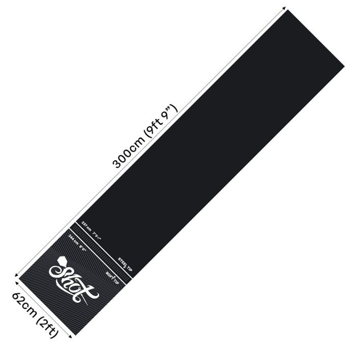 Shot Rec Room Dartmat 300x60 cm - Dartmatte
