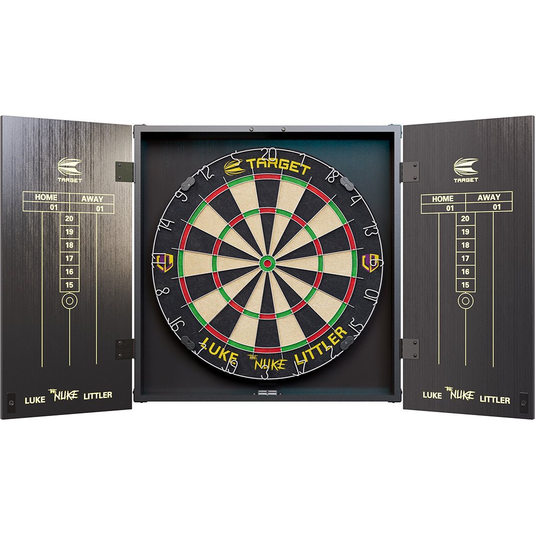 Target Luke Littler Dart Board Cabinet Set