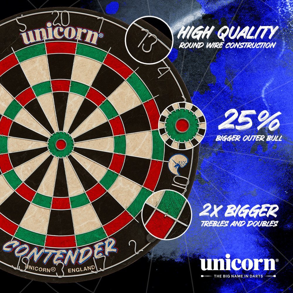 Unicorn Contender Trainer Dartskive – Treningsskive for Stålpiler