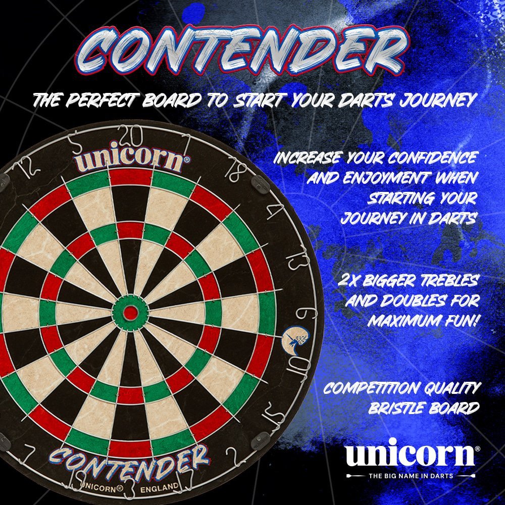 Unicorn Contender Trainer Dartskive – Treningsskive for Stålpiler