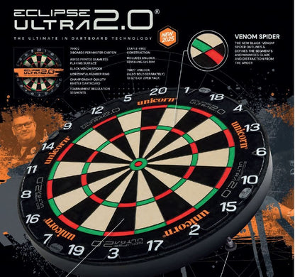 Unicorn Eclipse Ultra 2.0 Dartboard - Profesjonell Dartskive